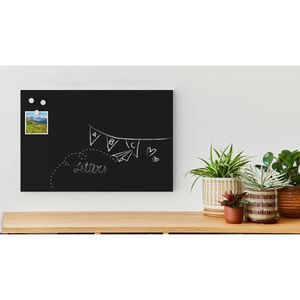 Produktbild für Kreidetafel ALLboards MetalBoards, schwarz, magnetisch