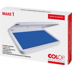 Produktbild für Stempelkissen Colop Make 1, für Büro und Kreativprojekte, blau