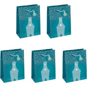 Produktbild für Geschenktüte Sigel GT053 Polar bear with candle