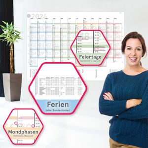 Produktbild für Plakatkalender weekview Colour Plus, Jahr 2026