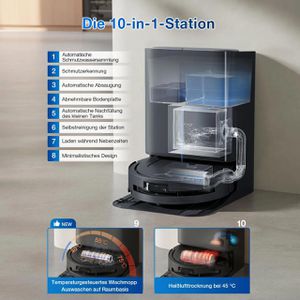 Produktbild für Saugroboter ECOVACS DEEBOT T80 OMNI, schwarz