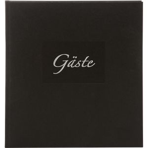 Goldbuch Gästebuch 48045 Seda, 23 x 25cm, 176 Seiten, mit Prägung, schwarz