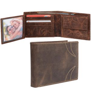 Portemonnaie Böttcher-AG Wilderness I, braun, aus Echt Leder