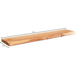 Produktbild für Wandregal Wohnling WL5.973, akazie