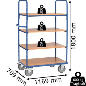 Produktbild für Etagenwagen Fetra 8302