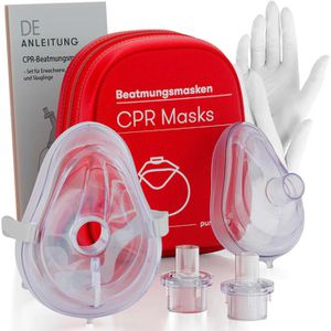 Beatmungsmaske PURAHELP 2er Set, nach DIN 13154