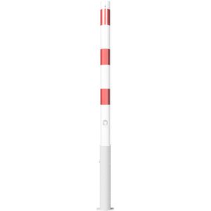 Produktbild für Absperrpfosten Schake 460FB/2, 2 Ösen, rot/weiß, aus Metall