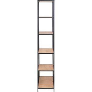 Produktbild für Bücherregal AC-Design Seaford, schwarz / wildeiche