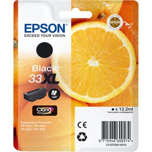 Produktbild für Tinte Epson 33XL C13T335140 Orange, schwarz