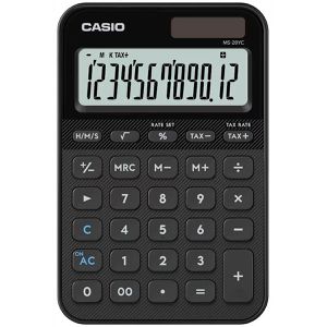 Produktbild für Taschenrechner Casio MS 20YC BK, mit Zeitberechnung