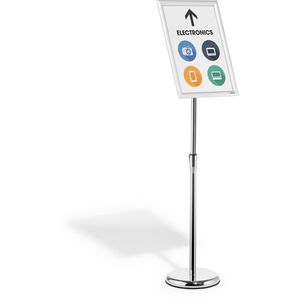 Produktbild für Infoständer Durable 479923 aus Aluminium, silber, A3