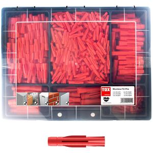 Produktbild für Dübel Tox 01090001, Monteur Tri Pro, Set