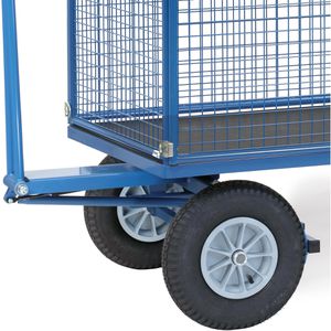 Produktbild für Handwagen Fetra 6445L, mit 4 hohen Gitterwänden