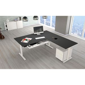 Produktbild für Schreibtisch Kerkmann Move 3, graphit / weiß