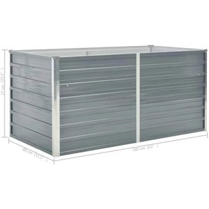Produktbild für Hochbeet vidaXL 42404, aus verzinktem Stahl