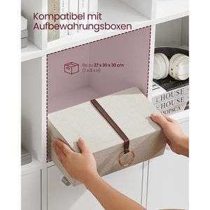 Produktbild für Bücherregal Vasagle LBC33WT, weiß