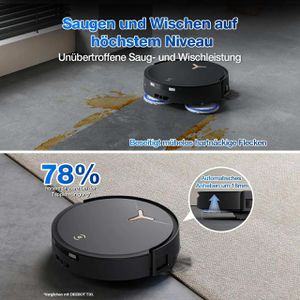 Produktbild für Saugroboter ECOVACS DEEBOT T50 MAX PRO OMNI Gen. 2, schwarz