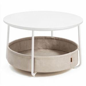 Produktbild für Couchtisch Vasagle LCT244W10, aus Holz / Metall, weiß
