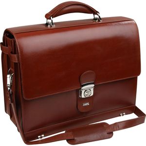 Produktbild für Aktentasche Alassio Mocca 47124 cognac, mit Laptopfach