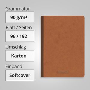 Produktbild für Notizbuch Brunnen FACT!plus, 104357170, Karton Softcover