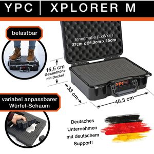 Produktbild für Transportkoffer YPC Xplorer Case M, abschließbar, Kunststoff