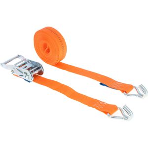 Spanngurt Braun-GmbH 2000-2-800, orange, mit Haken & Ratsche