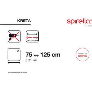 Produktbild für Duschvorhangstange Spirella Teleskop Kreta