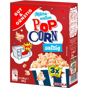 Produktbild für Popcorn Gut&amp;Günstig Mikrowellen-Popcorn, Popcornmais