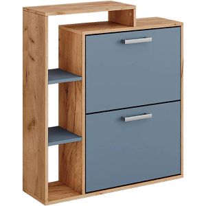Produktbild für Schuhschrank Vicco Orlando, eiche / blau