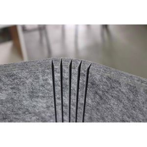 Produktbild für Tischtrennwand Hammerbacher ARE6012, grau