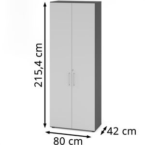 Produktbild für Aktenschrank Hammerbacher Serie 9 Advanced, aus Holz