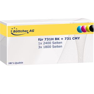Produktbild für Toner Böttcher-AG für Canon 731H BK + 731 CMY Multipack