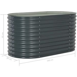 Produktbild für Hochbeet vidaXL 45524, aus verzinktem Stahl