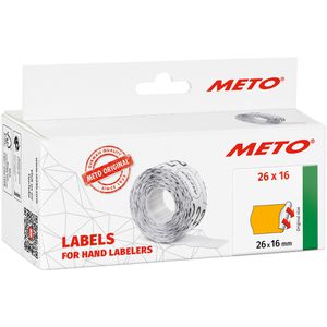 Produktbild für Preisetiketten METO 30007351, orange, 26 x 16 mm