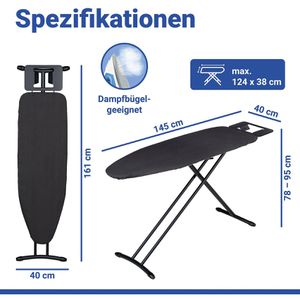 Produktbild für Bügelbrett Wenko Best Black