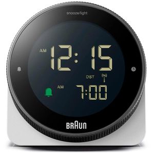 Produktbild für Wecker Braun BC24W DCF weiß, digital
