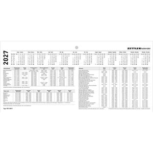 Produktbild für 3-Monatskalender Zettler 957, Kombi, mit Notizspalte &amp; Ferien