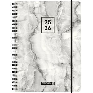 Schülerkalender Brunnen Grey Marble, Schuljahr 2025/2026