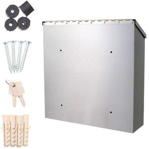 Produktbild für Briefkasten Rottner T06048, Muro Inox, silber, aus Edelstahl