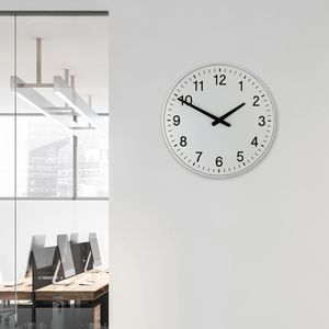 Produktbild für Wanduhr Eurotime 55403, Kunststoff, analog, Funkuhr