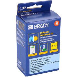 Produktbild für Schriftband Brady M21-750-595-YL-BK, 19,05mm