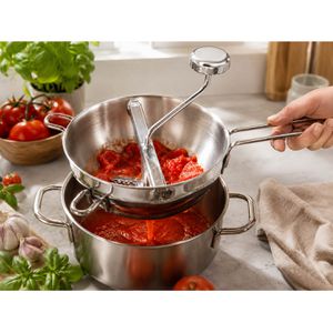 Produktbild für Passiermühle Contacto 555/200, manuell, silber, Ø 20 cm
