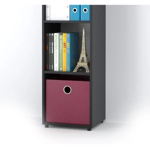 Produktbild für Bücherregal Vicco Ludus, schwarz