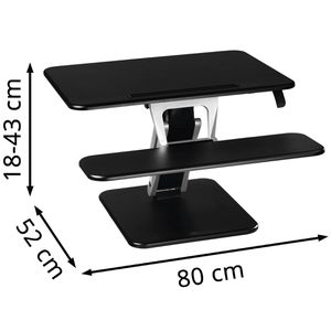 Produktbild für Schreibtischaufsatz Hama 00095823, M, schwarz