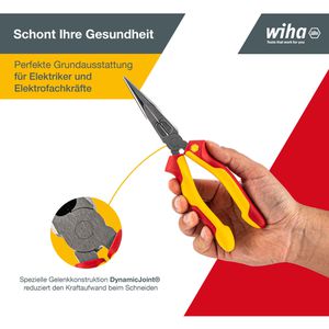Produktbild für Flachrundzange Wiha 27423, Professional electric