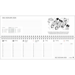 Produktbild für Tischkalender Heye 21282, Loriot Büroplaner, quer