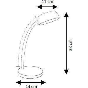 Produktbild für Schreibtischlampe Unilux Tamy, schwarz, LED