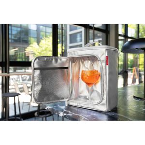 Produktbild für Kühltasche Reisenthel Coolerbox silver crackle, faltbar