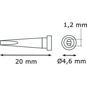 Produktbild für Lötspitze Weller T0054443899, LT-K