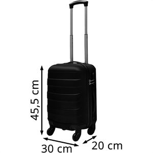Produktbild für Koffer vidaXL 91141, schwarz, 3-teilig